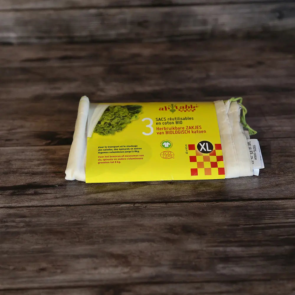 3 sacs à vrac coton taille xl bio – La Ferme de Sainte Marthe
