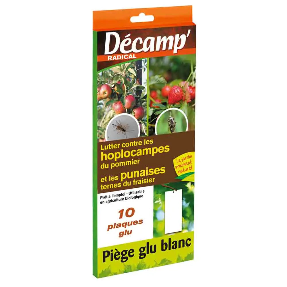 Piège chromatique englué blanc : contre les hoplocampes du pommier et punaises ternes du fraisier – La Ferme de Sainte Marthe