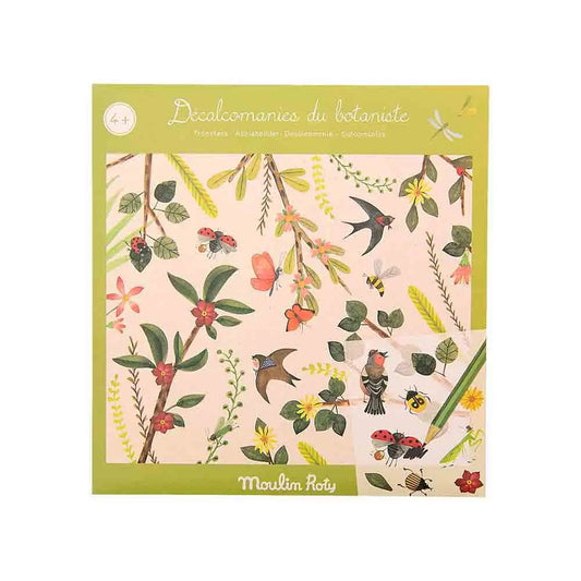 DECALCOMANIES LE BOTANISTE LE JARDIN DU MOULIN