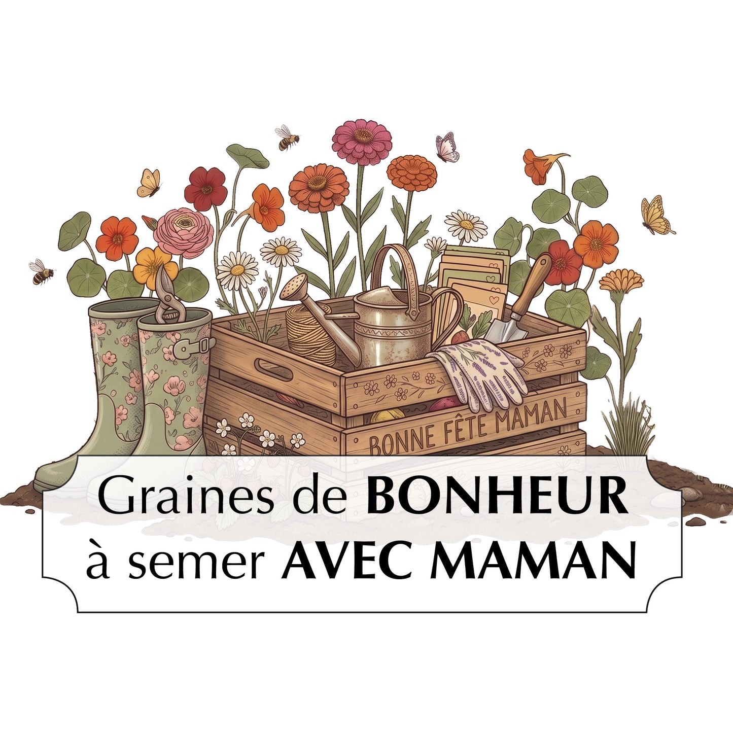 POCHETTE CADEAU BONNE FÊTE MAMAN