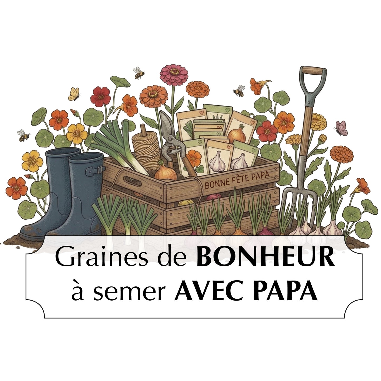 POCHETTE CADEAU BONNE FÊTE PAPA