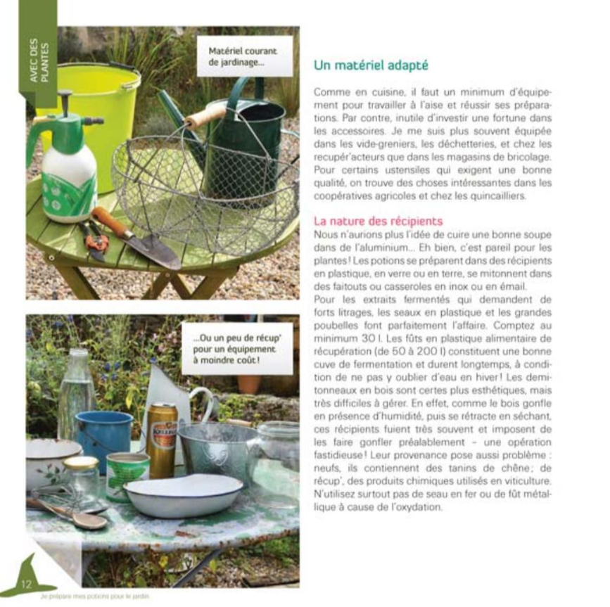 JE PREPARE MES POTIONS POUR LE JARDIN