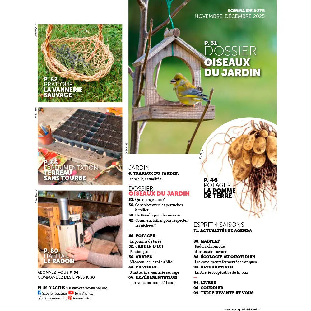 MAGAZINE 4 SAISONS - n°275 NOS AMIS LES OISEAUX