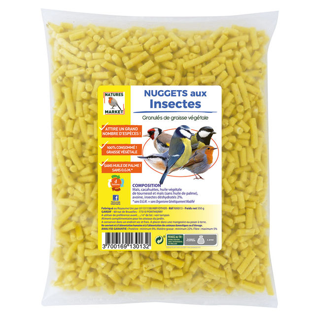 NUGGETS AUX INSECTES 550grs