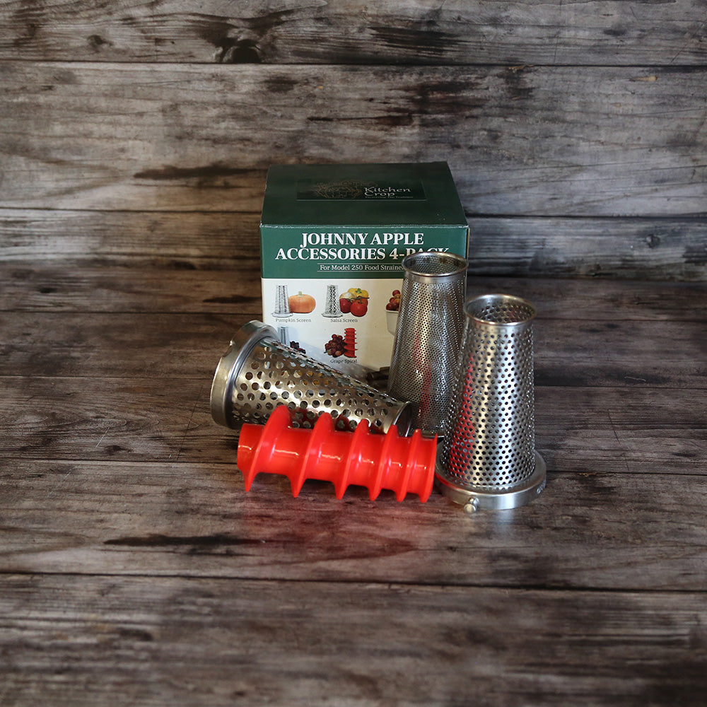 KIT 3 GITTER (kleine Früchte/Kürbisse/Trauben) FÜR COULIS-MÜHLE