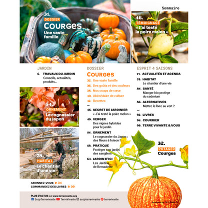 MAGAZINE 4 SAISONS - n°280 COURGES : DES GOÛTS ET DES COULEURS 