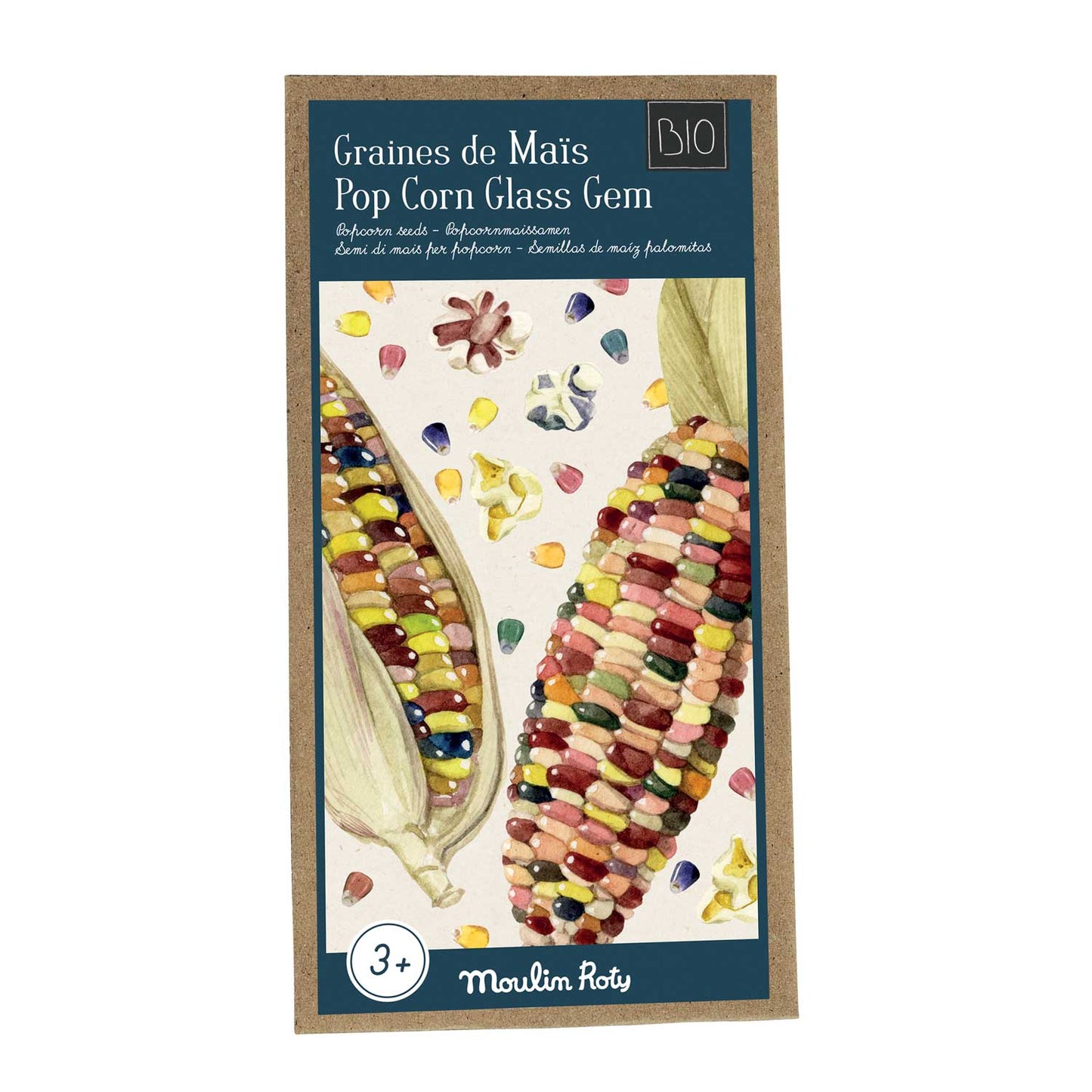 MAIS-POPCORN-GLAS GEM LE JARDIN DU MOULIN AB