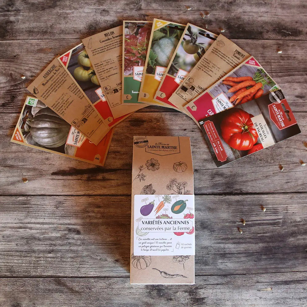 ASSORTIMENT DES VARIÉTÉS ANCIENNES CONSERVÉES PAR LA FERME 