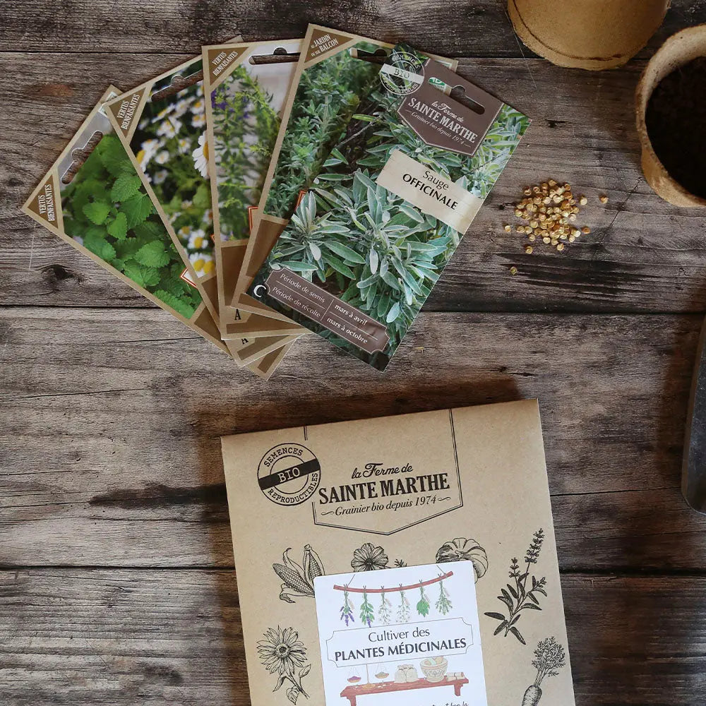 ASSORTIMENT POUR CULTIVER DES PLANTES MÉDICINALES 