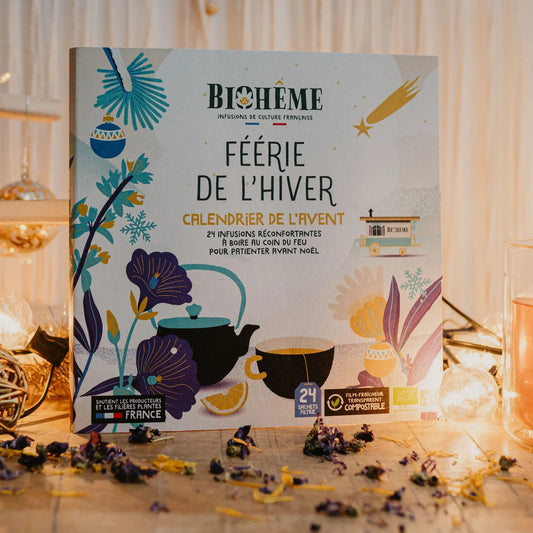 Calendrier d'infusions biohême - féerie de l'hiver neige – La Ferme de Sainte Marthe