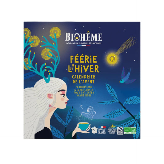 Calendrier d'infusions biohême - féerie de l'hiver nuit – La Ferme de Sainte Marthe