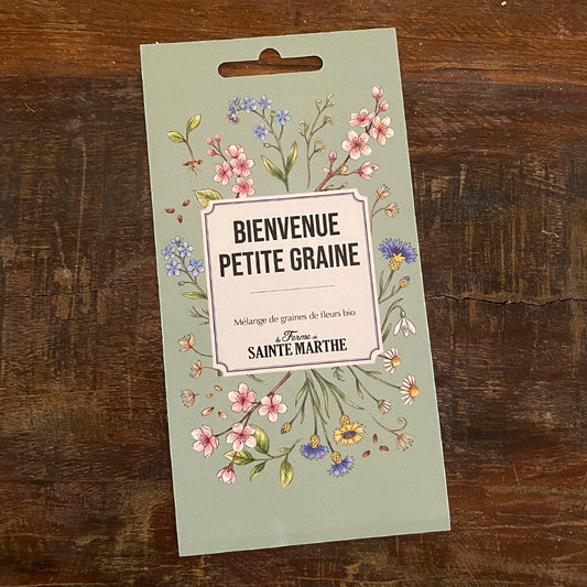 Sachet « belles attentions » - bienvenue petite graine bio – La Ferme de Sainte Marthe