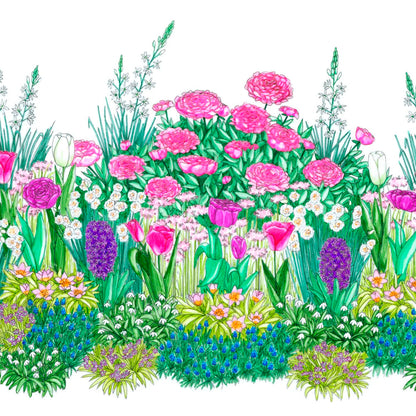 PLAQUE DE BULBES POUR MASSIF - TENDRE PRINTEMPS 