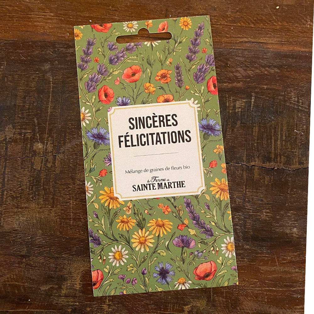 SACHET "BELLES ATTENTIONS" - SINCÈRES FÉLICITATIONS AB 