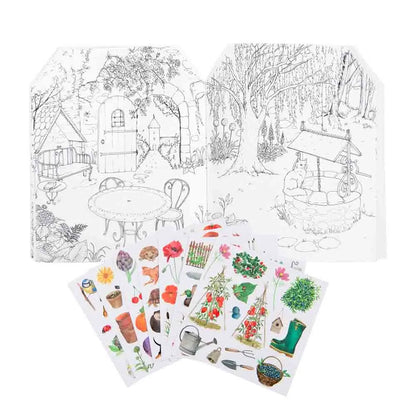 CAHIER STICKERS LE JARDINIER LE JARDIN DU MOULIN 