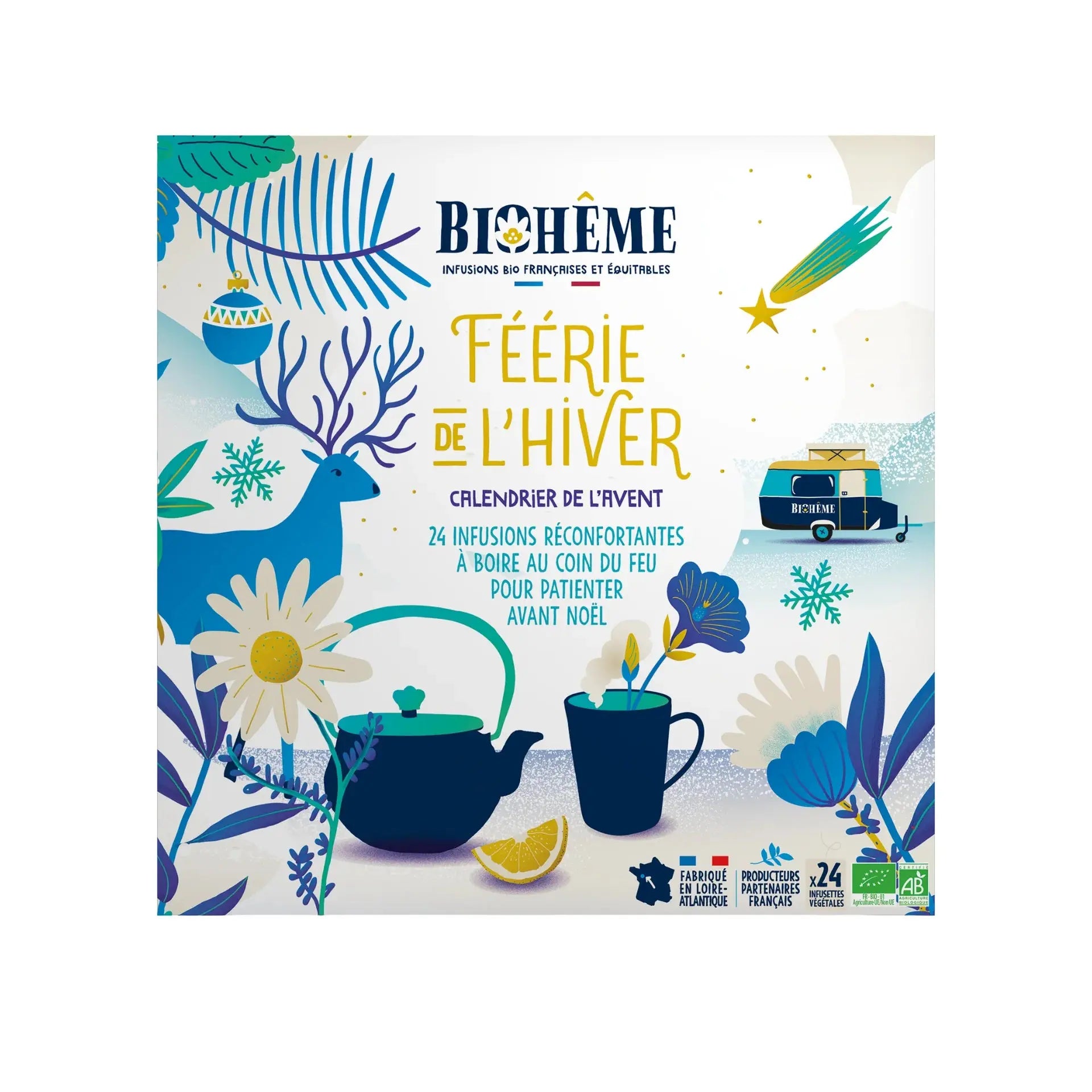 CALENDRIER D'INFUSIONS BIOHÊME - FÉERIE DE L'HIVER NEIGE 