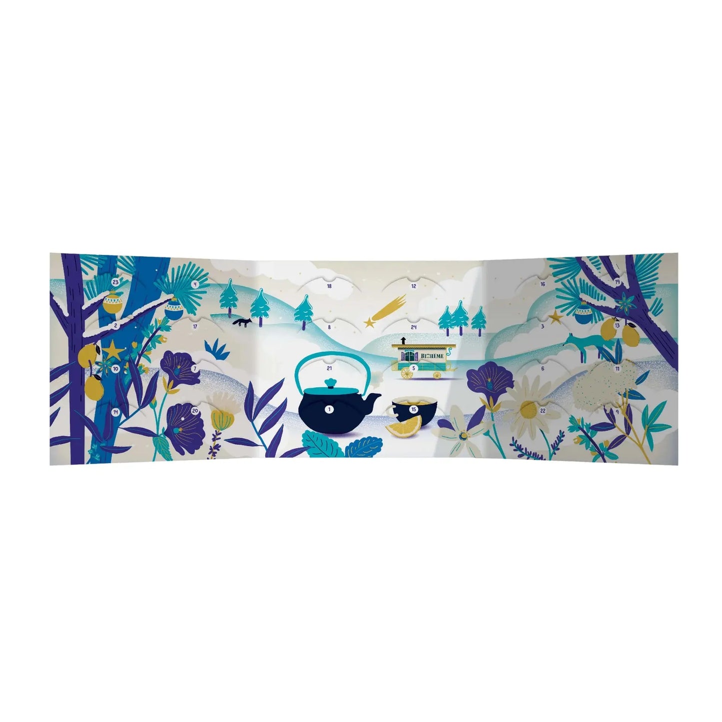 CALENDRIER D'INFUSIONS BIOHÊME - FÉERIE DE L'HIVER NEIGE 