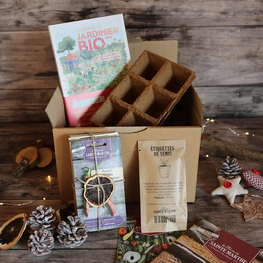 COFFRET UNE ANNÉE AU POTAGER  - ÉDITION NOËL 2025 