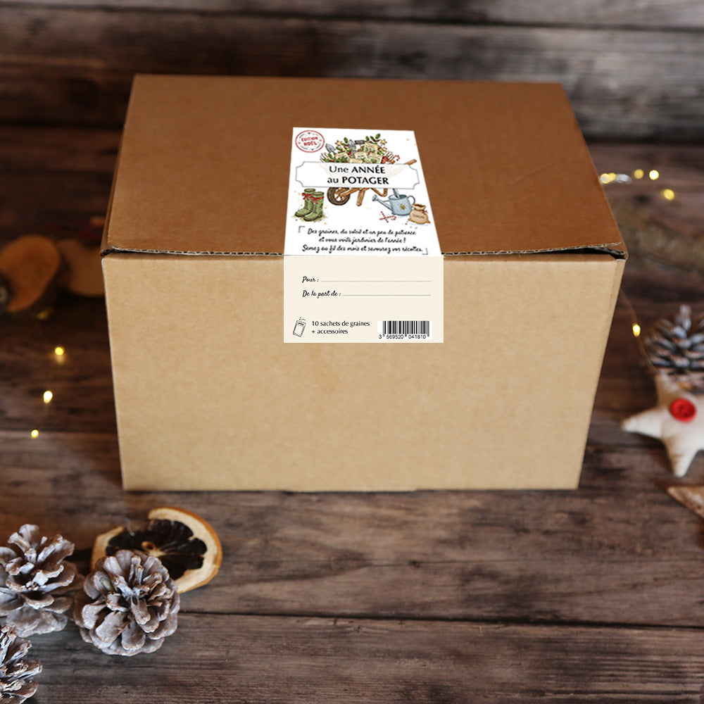 COFFRET UNE ANNÉE AU POTAGER  - ÉDITION NOËL 2025 