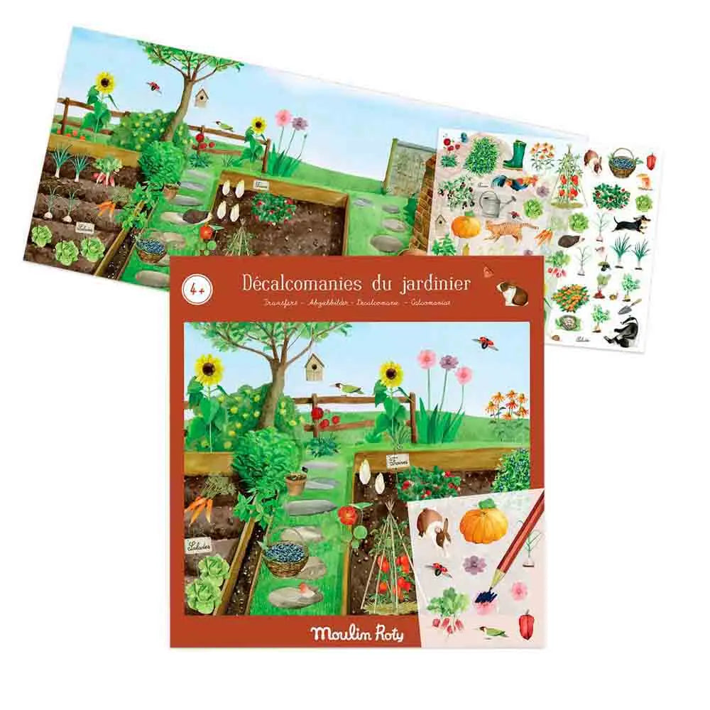 DECALCOMANIES LE JARDINIER LE JARDIN DU MOULIN 