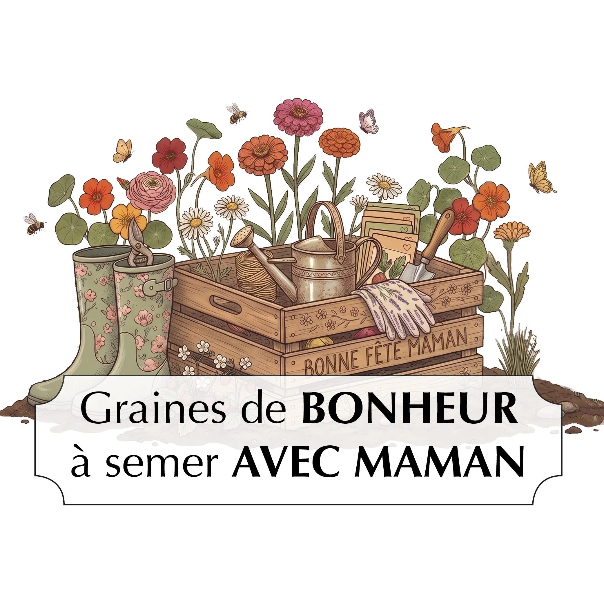 POCHETTE CADEAU BONNE FÊTE MAMAN 