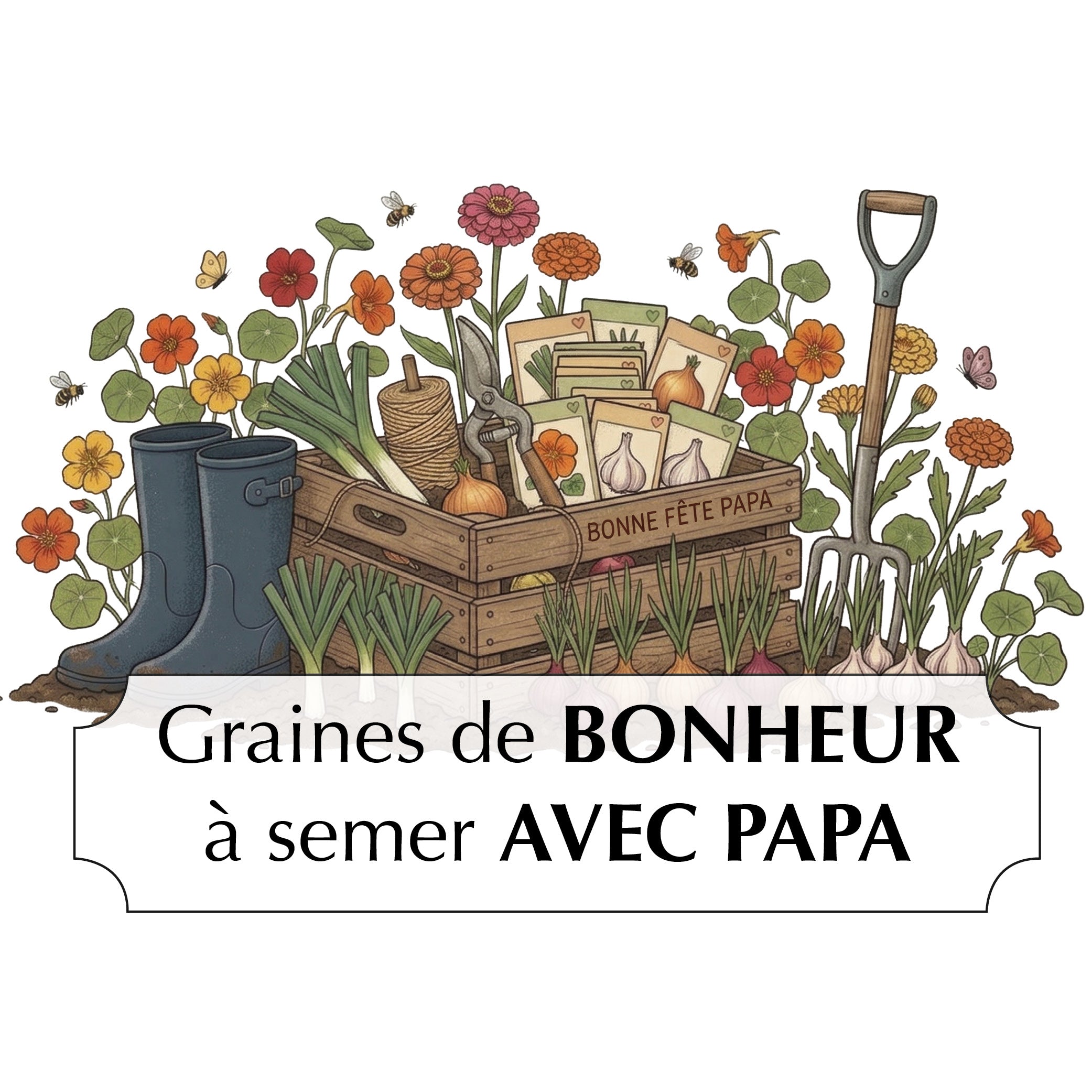 POCHETTE CADEAU BONNE FÊTE PAPA 