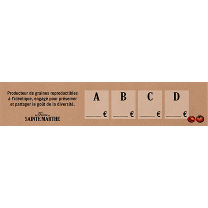 PLV ADHÉSIVE KAKEMONO 6x30CM PRESENTOIR DE COMPTOIR 20 CASES 