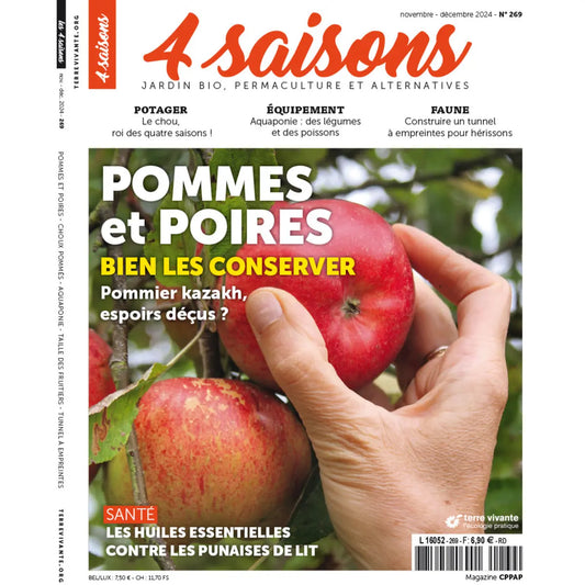 MAGAZINE 4 SAISONS - n269 POMMES ET POIRES : BIEN LES CONSERVER 