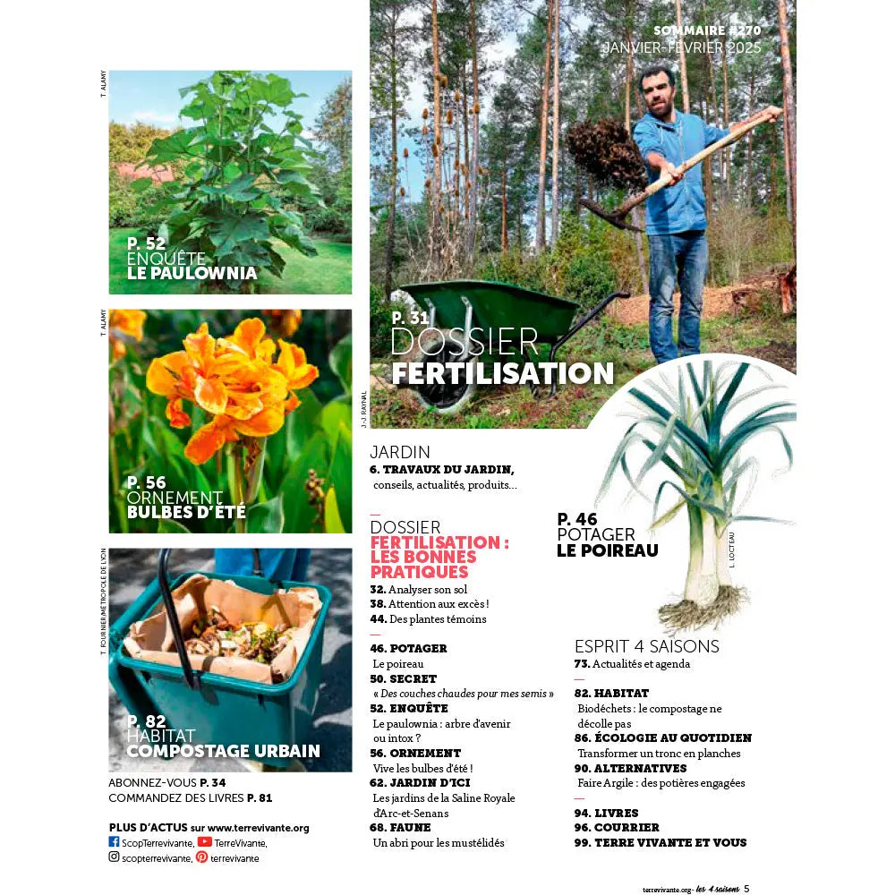 MAGAZINE 4 SAISONS - n270 FERTILISATION : ATTENTION AUX EXCÈS ! 