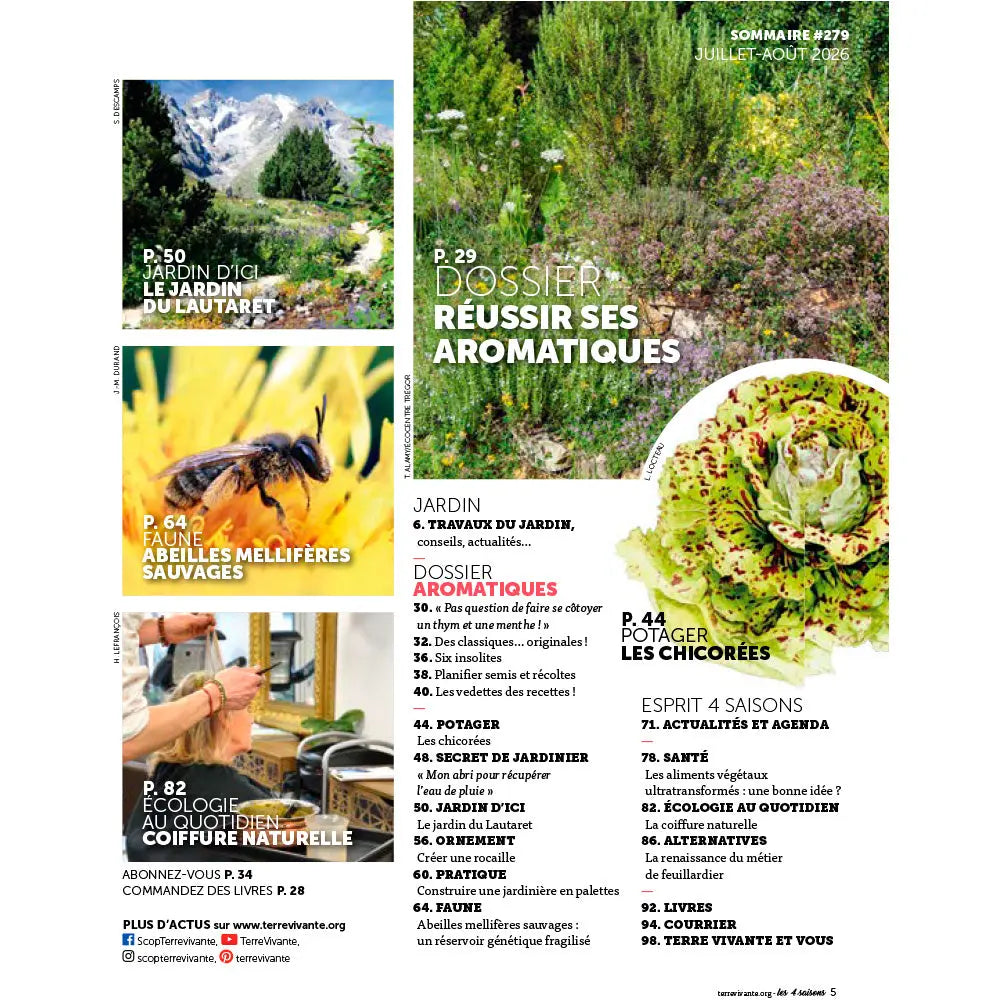 MAGAZINE 4 SAISONS - n°279 AROMATIQUES : VARIÉTÉS ORIGINALES 