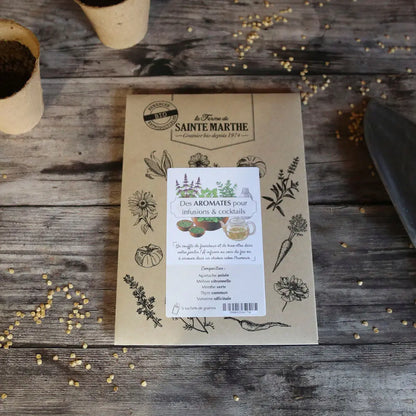 Assortiment de graines d'aromates pour infusions & cocktails – La Ferme de Sainte Marthe