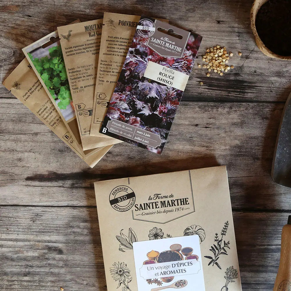Assortiment de graines d'épices et d'aromates d'ici et d'ailleurs – La Ferme de Sainte Marthe