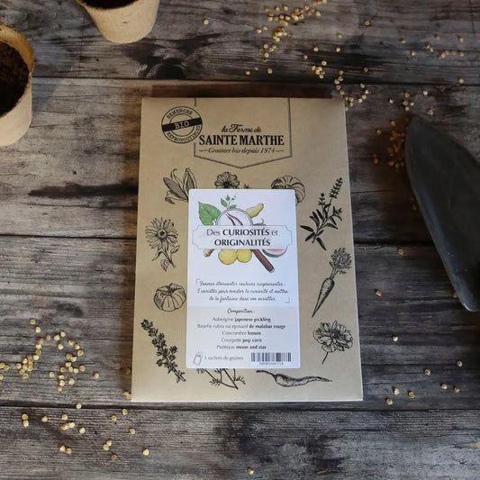Assortiment de graines de curiosités et originalités de la nature – La Ferme de Sainte Marthe
