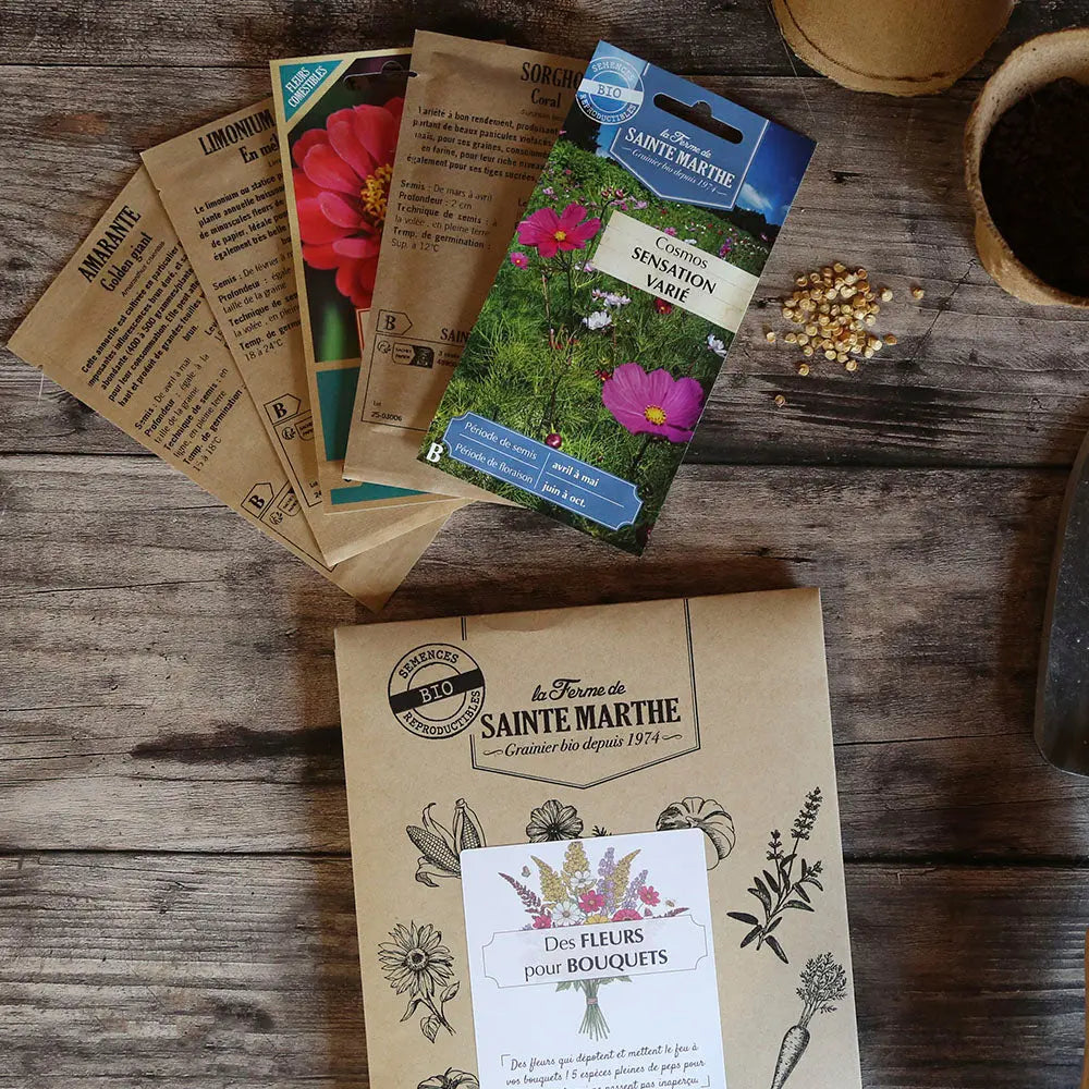 Assortiment de graines fleurs pour bouquets – La Ferme de Sainte Marthe