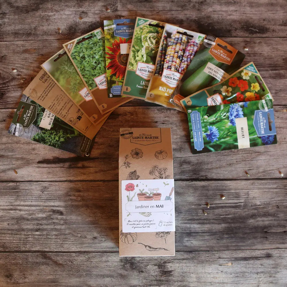 Assortiment de graines pour jardiner en mai – La Ferme de Sainte Marthe